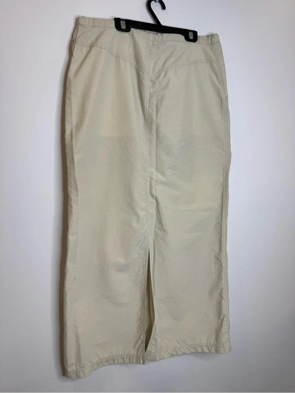 Vintage Utility Cargo Midi Skirt Beige Gorpcore Hiking Outdoor Minimalist Pocket - Picture 6 of 8
